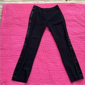 Alexander McQueen Elegant Black tux beaded pants, S